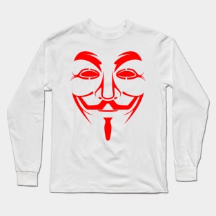 GUY FAWKES MASK Long Sleeve T-Shirt